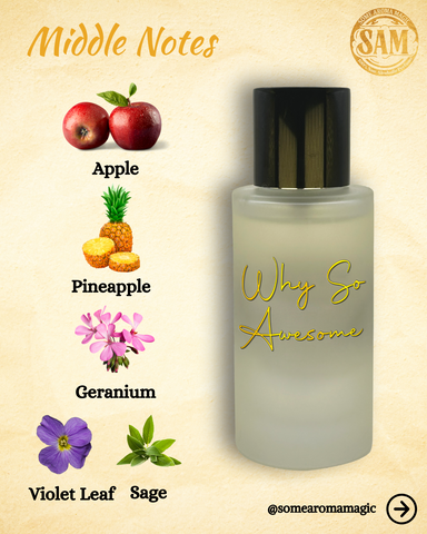 Some Aroma Magic Why-So-Awesome Men's Alcohol-Free Perfume, Vegan, Cruelty Free