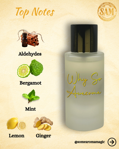 Some Aroma Magic Why-So-Awesome Men's Alcohol-Free Perfume, Vegan, Cruelty Free