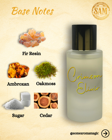 Some Aroma Magic Crimson-Elixir Unisex Alcohol-Free Perfume, Vegan, Cruelty Free