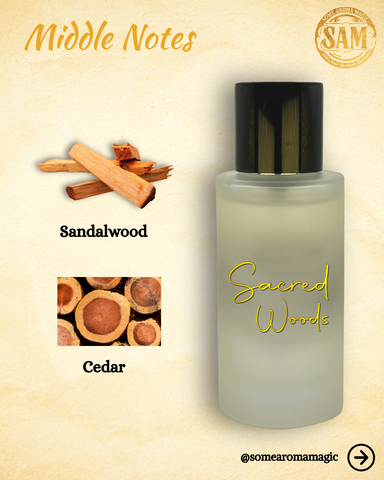 Some Aroma Magic Sacred Woods Unisex Alcohol-Free Perfume, Vegan, Cruelty Free